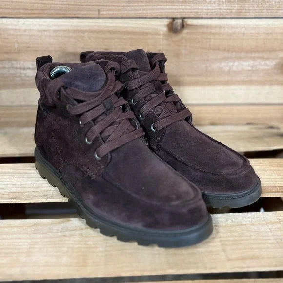 Sorel Madson MOC Toe Waterproof Boots, 5Y, Brown Leather - Picture 3 of 13